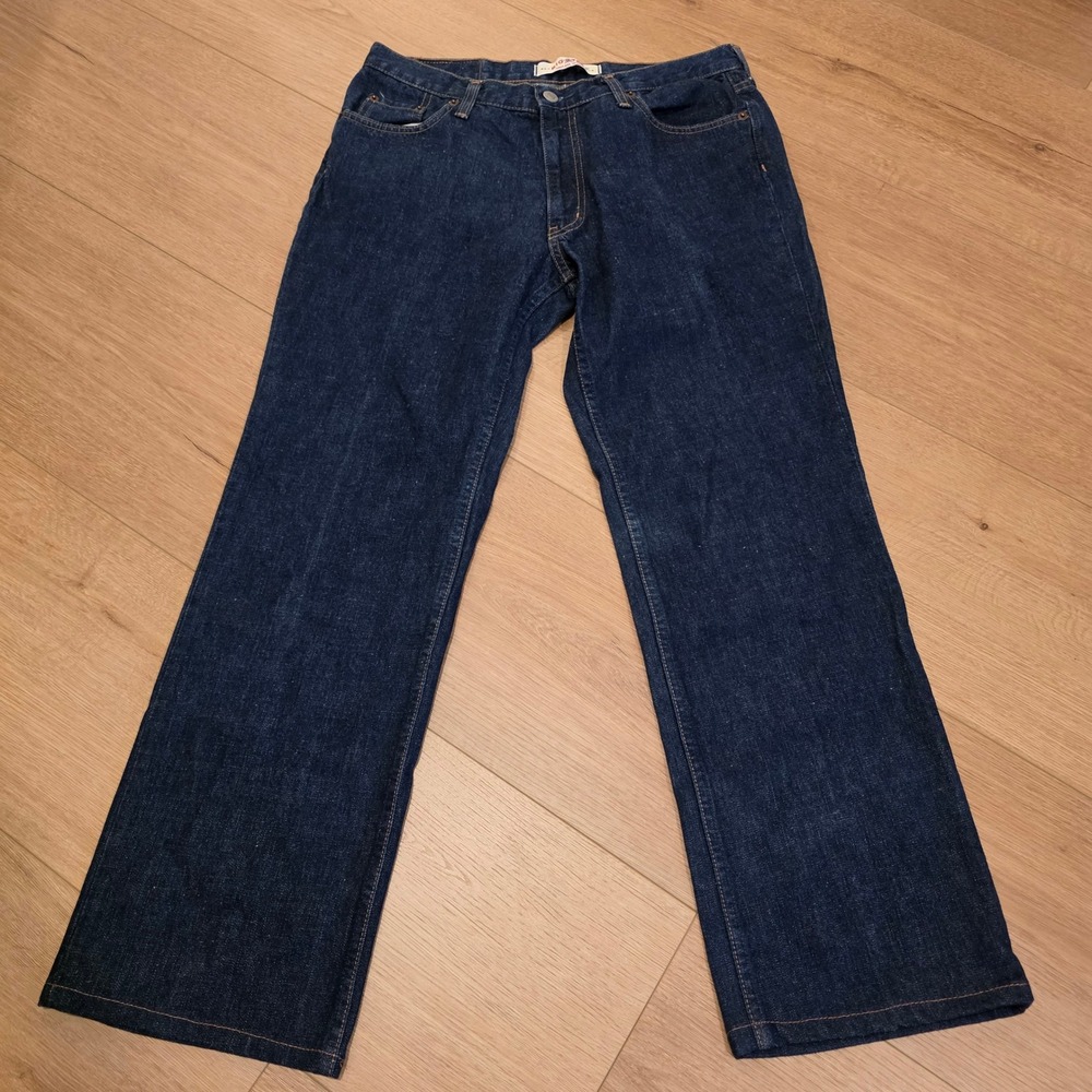 Big Star Twiggy Vintage Denim Jeans Mens 31x29 Dark Indigo Straight Leg Cotton